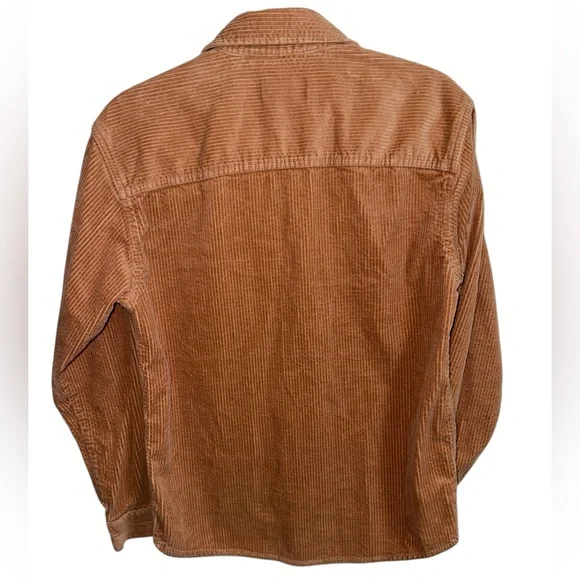 Original Use Corduroy Button Up Overshirt Tan Brown XS - Picture 3 of 9